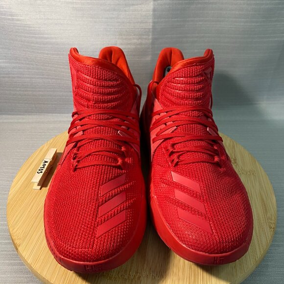 Mens Adidas Dame 3 Roots Red Octobers Sz 10.5 Mens Basketball Shoes A0403 - Picture 1 of 8